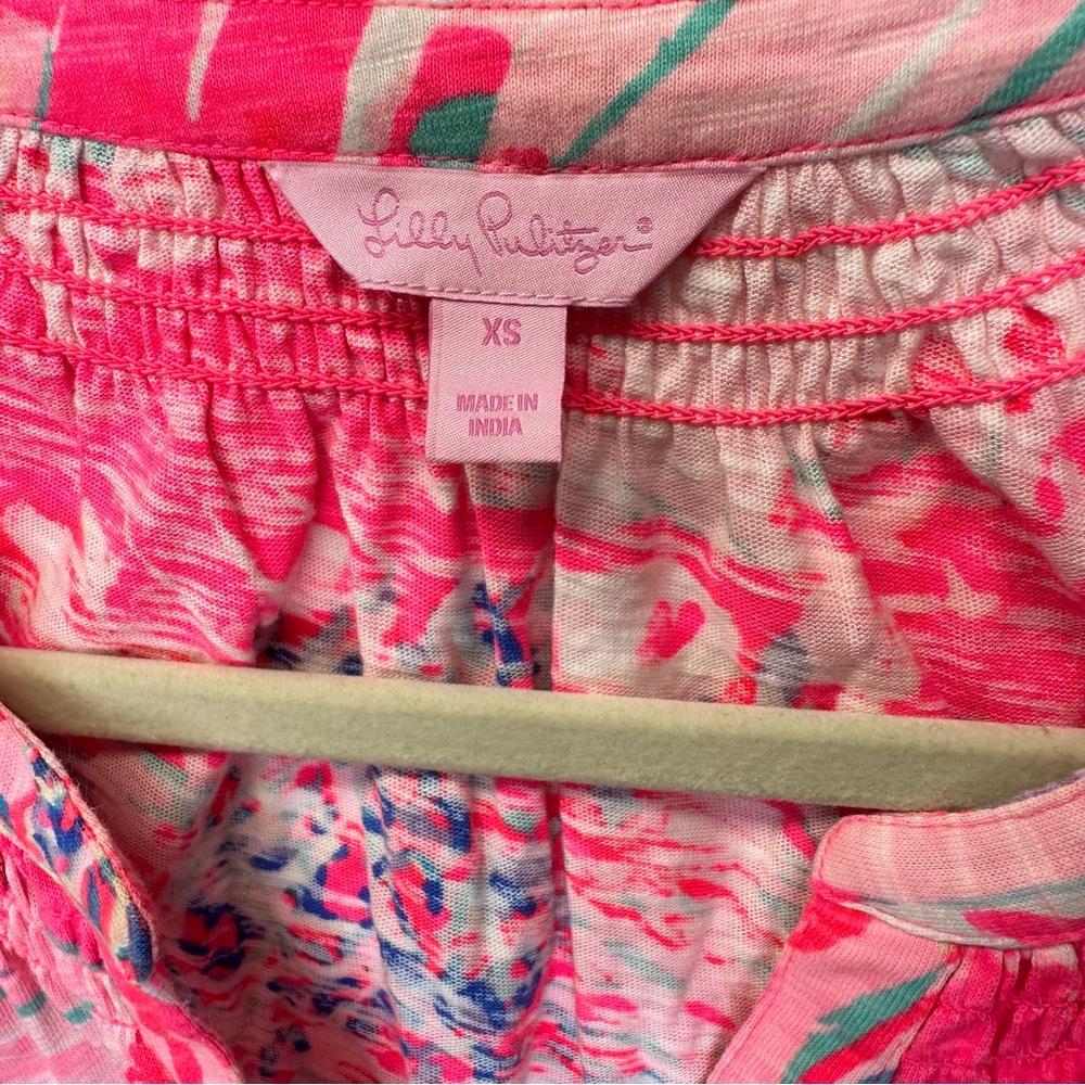 Lilly Pulitzer Essie Never Been Betta Hot Pink Sleeveless Dress Size XS - Picture 10 of 11